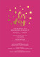 Raspberry Her Day Confetti Dot Invitations Image 6 of 7